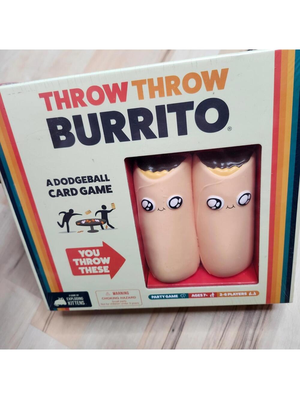 Throw Throw Burrito by Exploding Kittens Dodgeball Card Game New